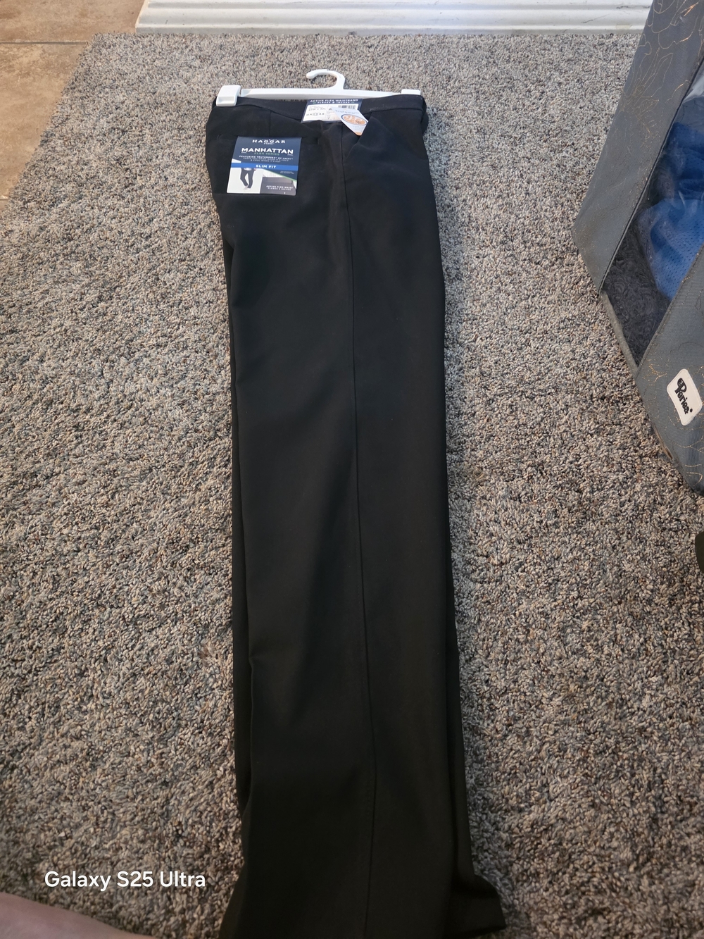 Haggar Black Men’s Dress Pants - Manhattan Collection